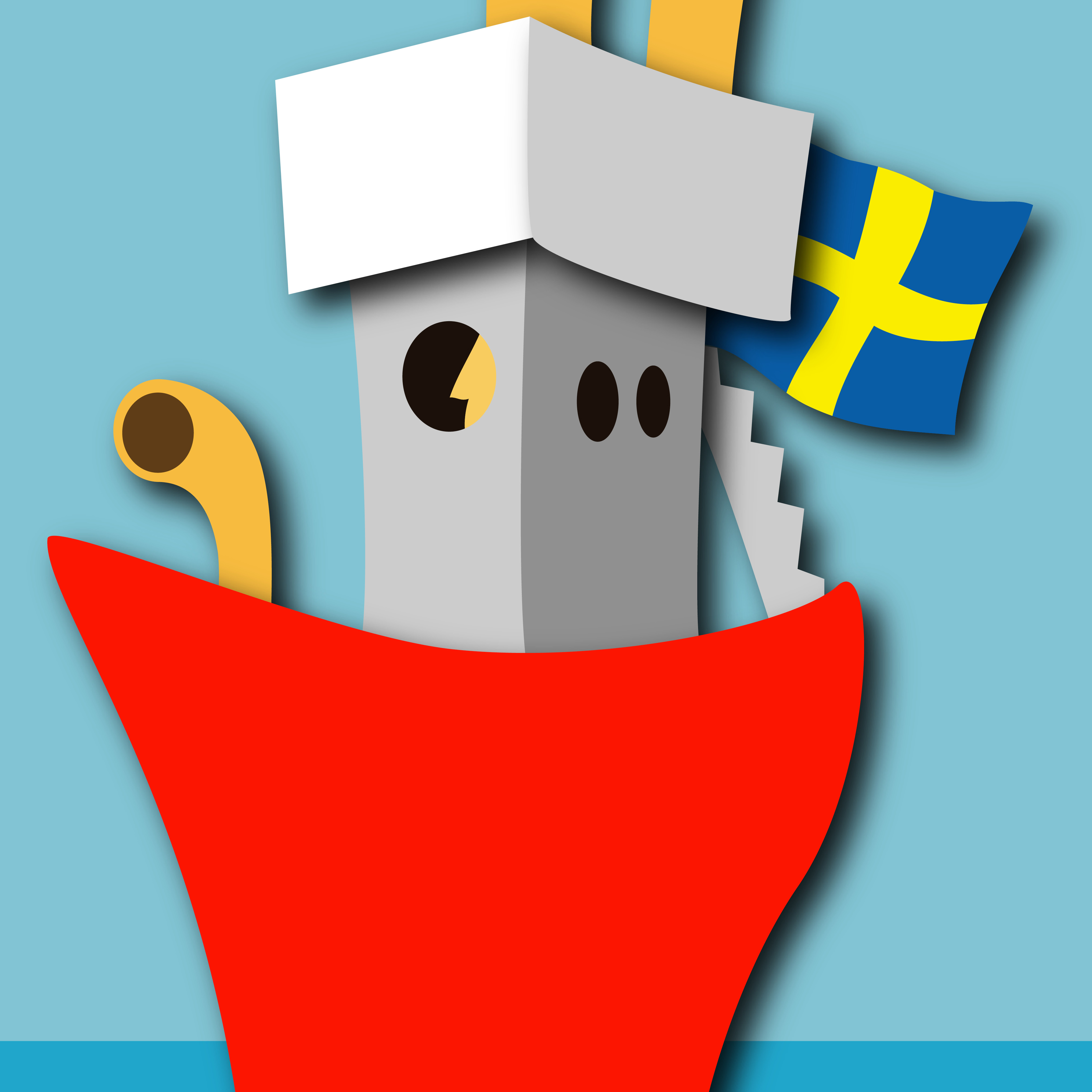 en båt i 3d.