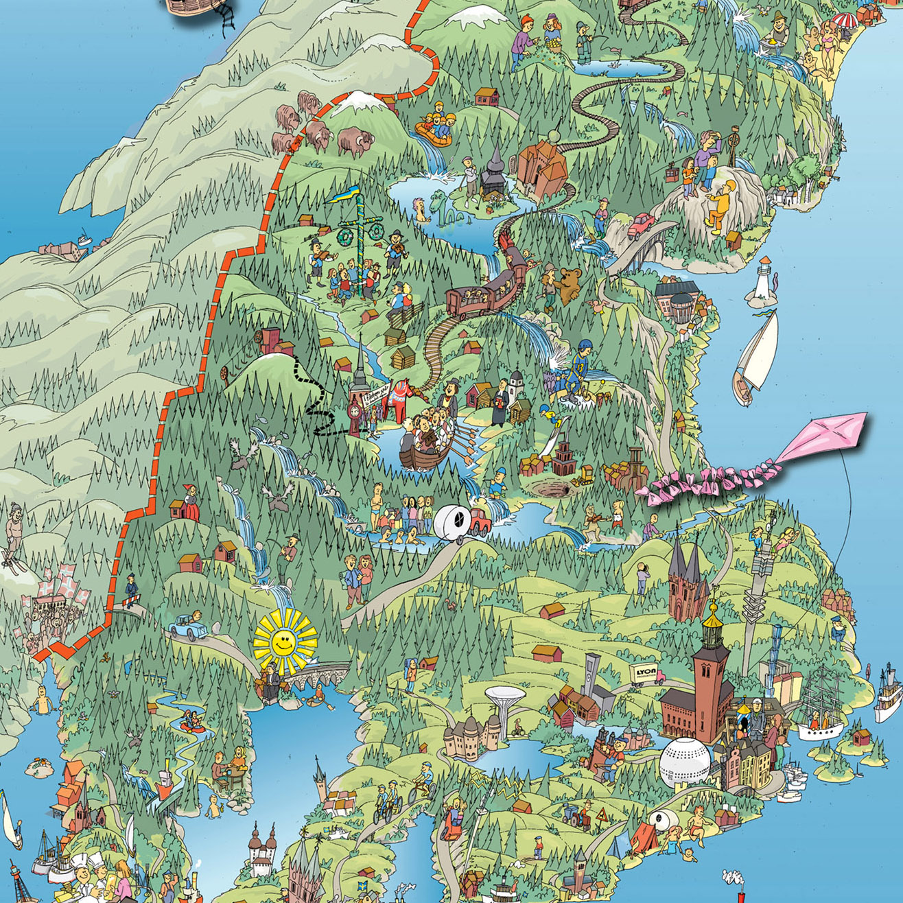 sweden map